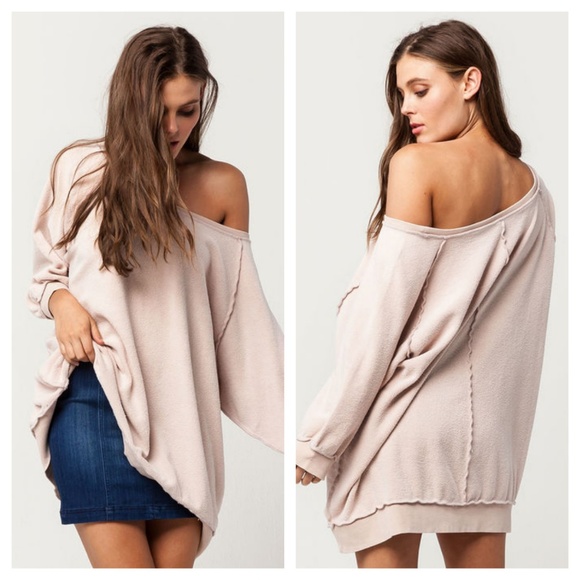 Free People Tops - Free People My Pullover Oversized Top EUC